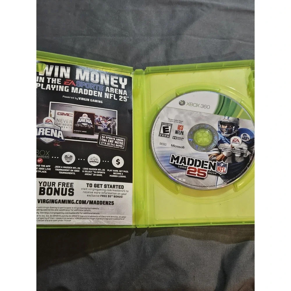 Madden NFL‎ 25 Xbox 360 EA Sports Football Game Barry Sanders Cover CIB